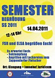 Plakat Semesterbegrung SS 2011